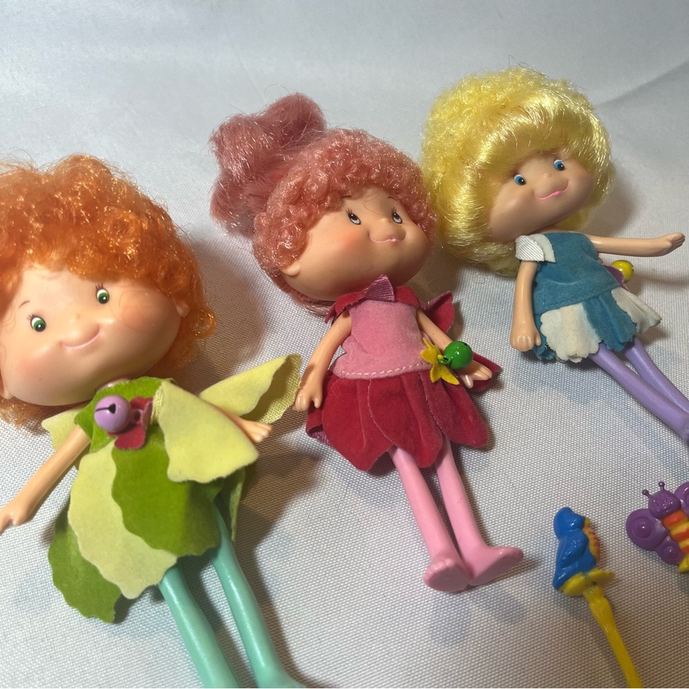 1983 Herself the Elf Dolls Lot of 3 w/ Accessories – Mattel Vintage 5.5” *READ* - Picture 2 of 5